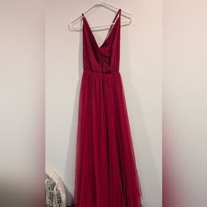 Elegant Red Evening Gown
